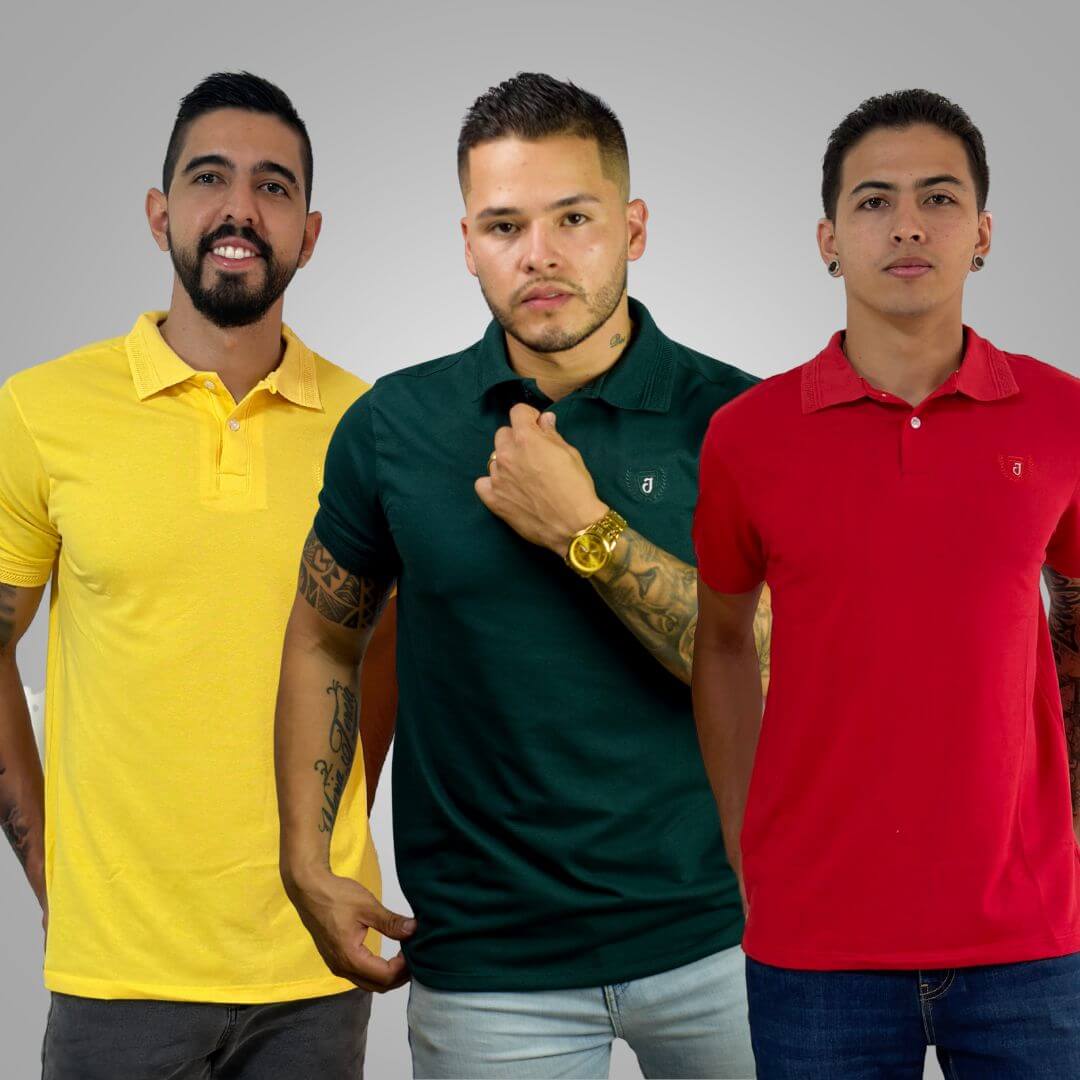 Camiseta Tipo Polo Caballero