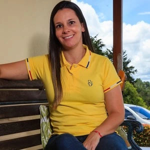 Camiseta Tipo Polo Dama Líneas