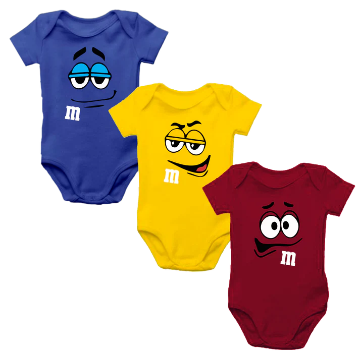 Body Mameluco Bebé Set X 3