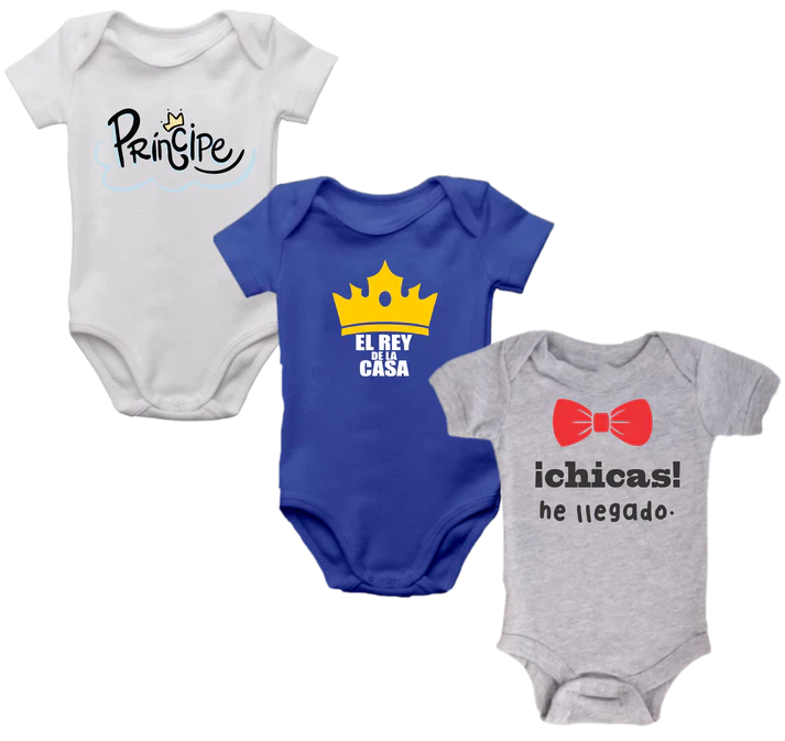 Body Mameluco Bebé Set X 3