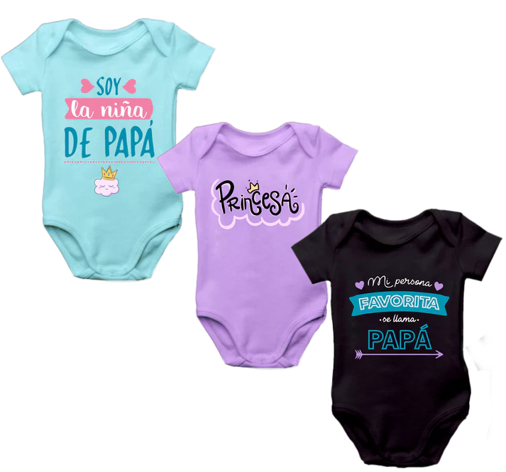 Body Mameluco Bebé Set X 3