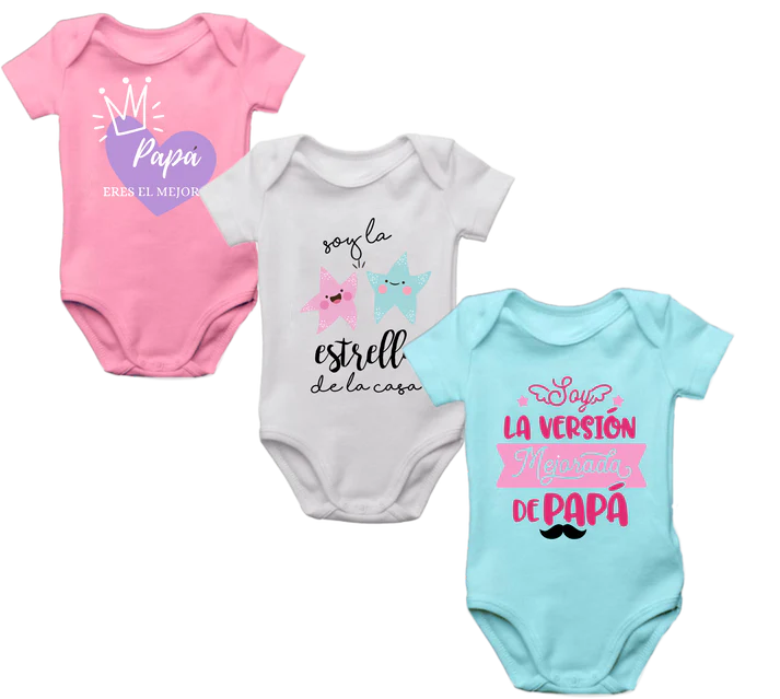 Body Mameluco Bebé Set X 3