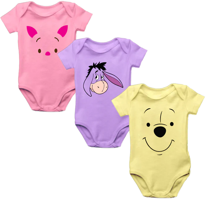 Body Mameluco Bebé Set X 3